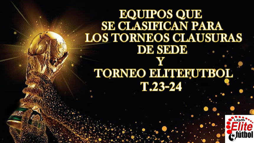 EQUIPOS QUE SE CLASIFICAN PARA LOS TORNEOS CLAUSURAS Y TORNEO ELITEFUTBOL